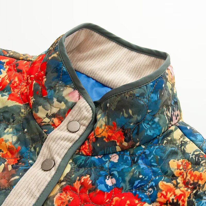 Geometric Heart Cotton-padded Jacket Factory - OEM Custom Autumn Casual Long Sleeve