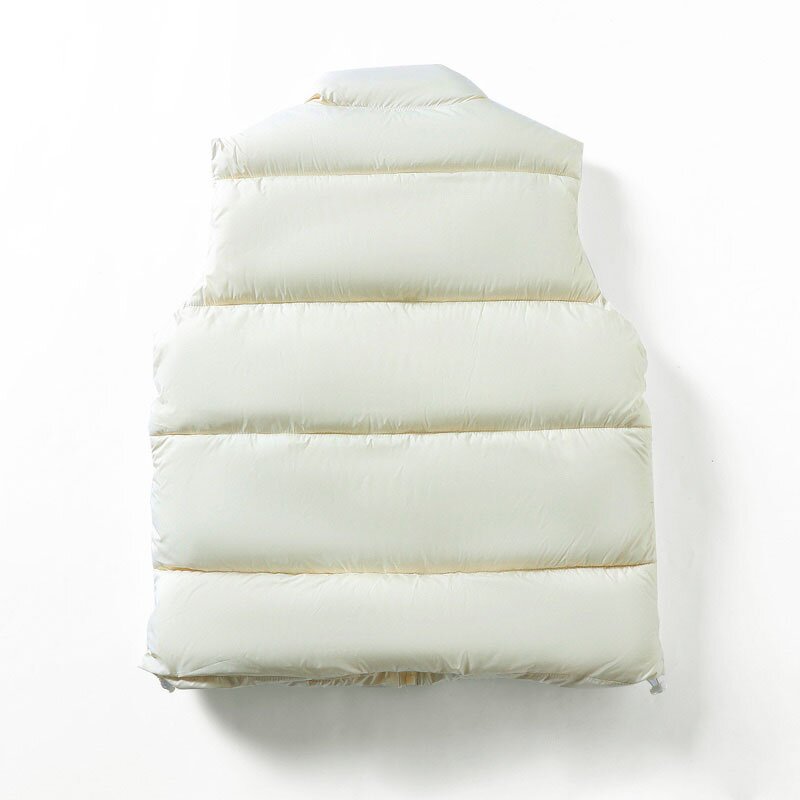 Sleeveless Vest Factory - OEM Custom Men's Autumn Winter Stand Collar Solid Color