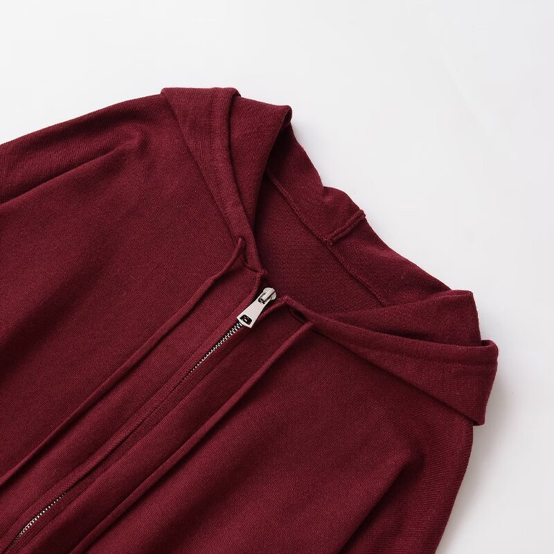 Hooded Knitted Sports Sweater Factory - OEM Custom Zipper Casual Women's Top