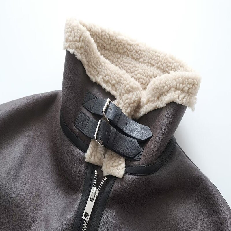 Lapel Vest Motorcycle Fur Vest Factory - OEM Custom Autumn Winter Trend Zipper