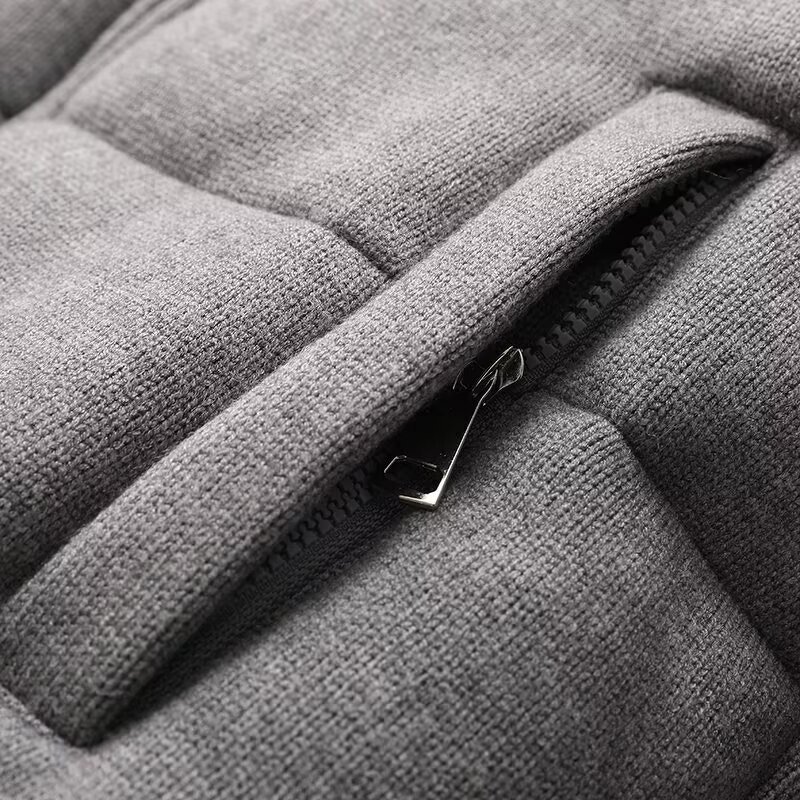 Knitted Fabric Stand Collar Jacket Factory - OEM Custom Autumn New Warm Long-sleeved