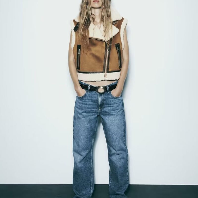 Reversible Short Vest Factory - OEM Custom Retro Casual Lapel Sleeveless Elegant