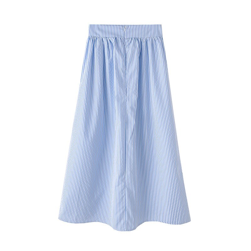 Striped Suit Factory - OEM Custom Spring Short-sleeved Top and Skirt Two-piece