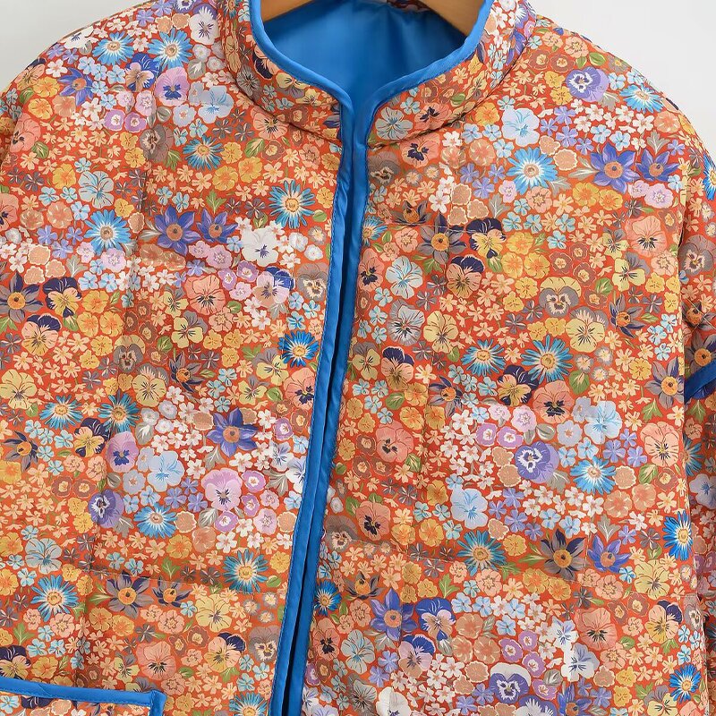 Trend Printed Cotton Coat Factory - OEM Custom Autumn Casual Long Sleeve Women's Coat