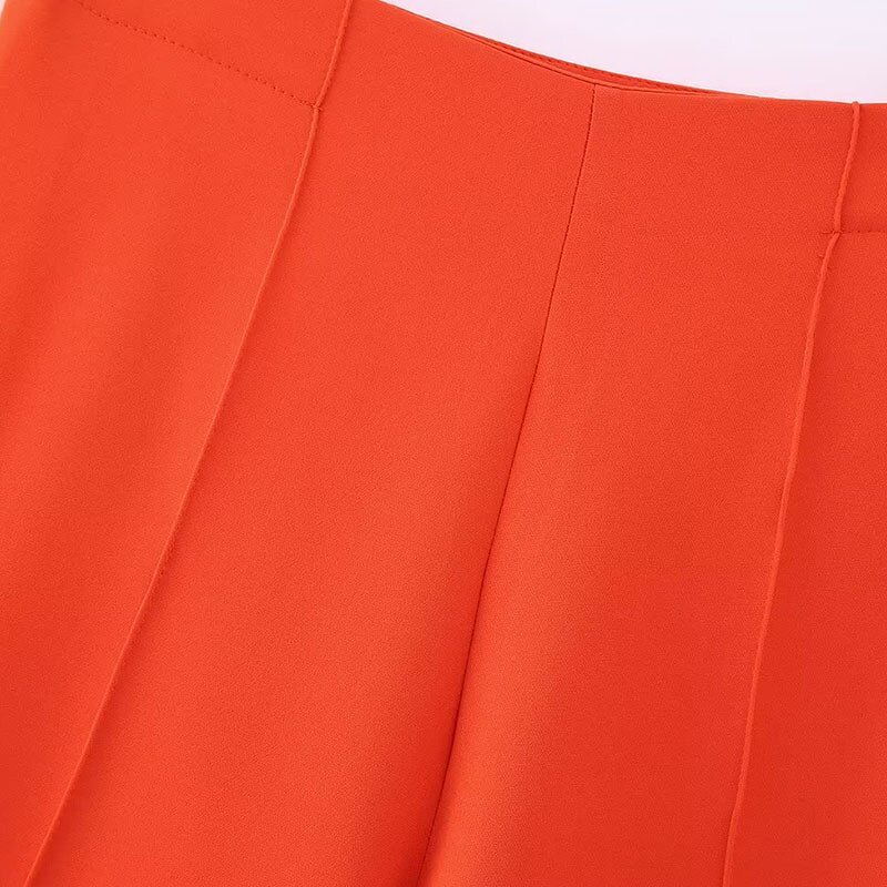 Loose Pants Factory - OEM Custom Spring New Fashion Retro High Waist Zipper