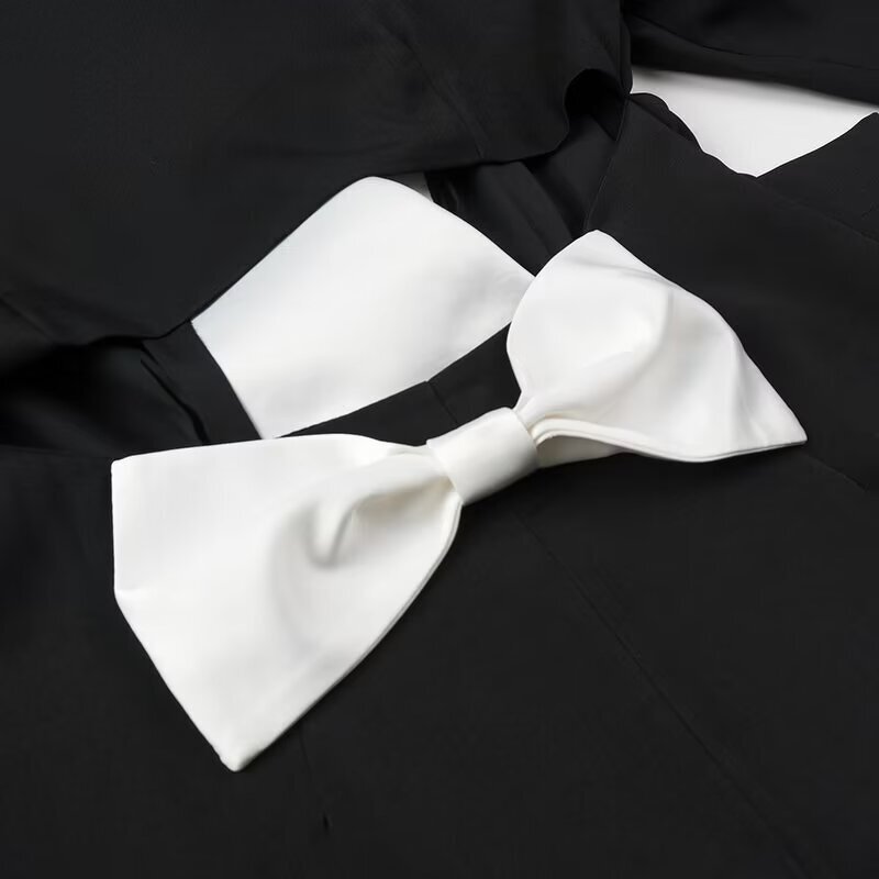 Cutout Embroidery Doll Collar Dress Factory - OEM Custom Vintage Colour Block