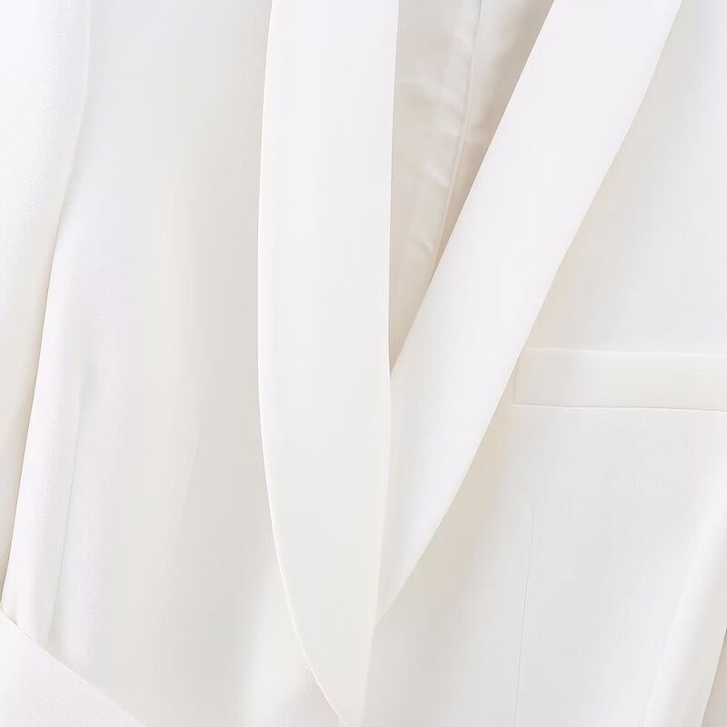 Belted Dress Collar Blazer Factory - OEM Custom Vintage Long Sleeve Coat