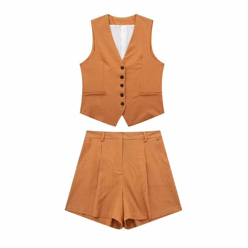 Linen Blend Tank Top Factory - OEM Custom Retro Sleeveless Female Top