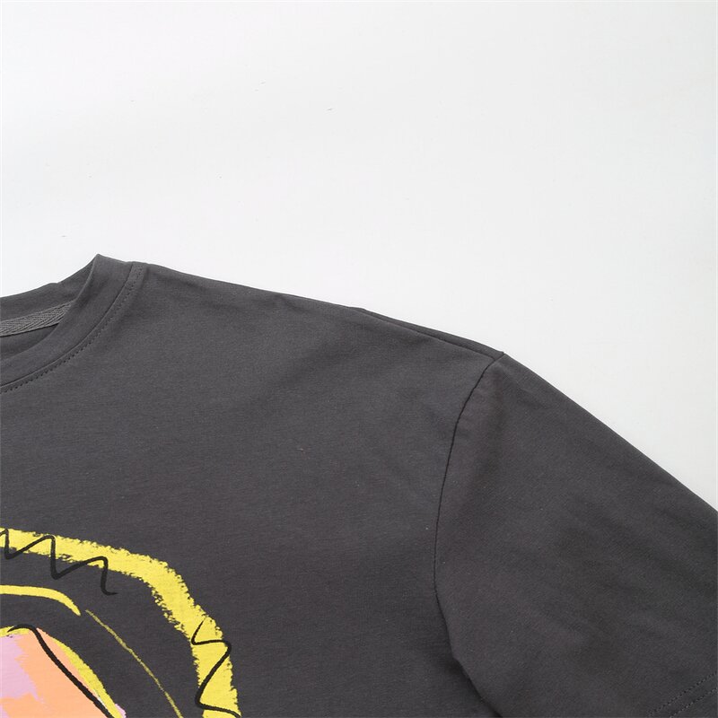 Print Gray T Shirt Factory - OEM Custom Vintage Crew Neck Casual Tee