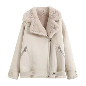 Faux Fur Reversible Jacket Factory - OEM Custom Thickened Warm Long Sleeve Coat
