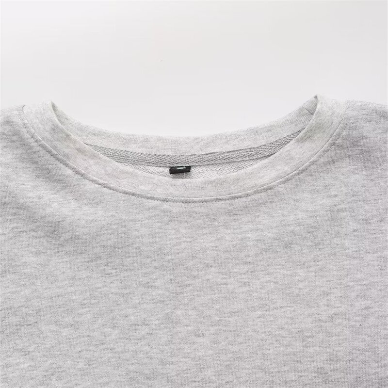 Loose Sports Sweatshirt Factory - OEM Custom Multicolor Vintage Short Sleeve