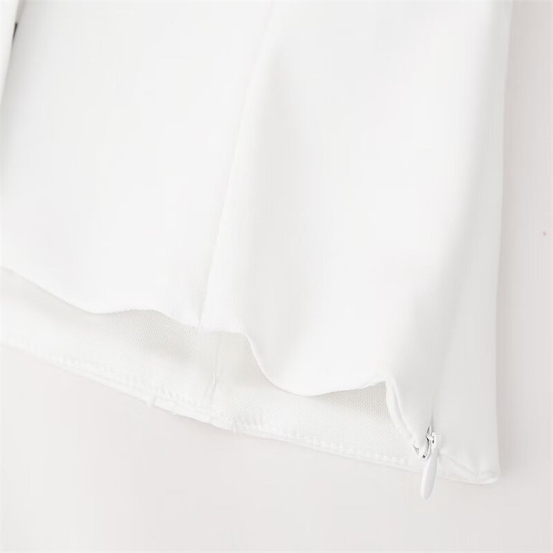 Jewelry Bow Decorated Vest Factory - OEM Custom Retro Halter Collar White Vest