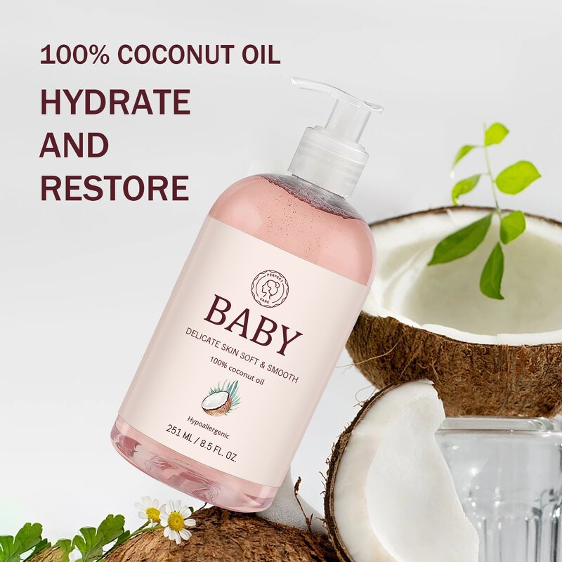 Baby Shampoo Manufacturer - Private Label 100% Natural Coconut Oil Nourishing