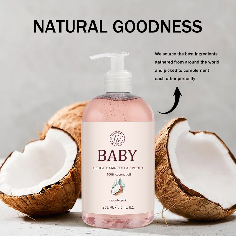 Baby Shampoo Manufacturer - Private Label 100% Natural Coconut Oil Nourishing