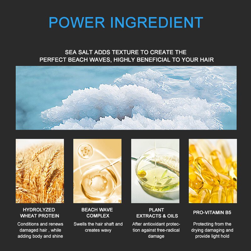 Hair Mist Manufacturer - Professional Sea Salt Argan Oil Volumizing Spray