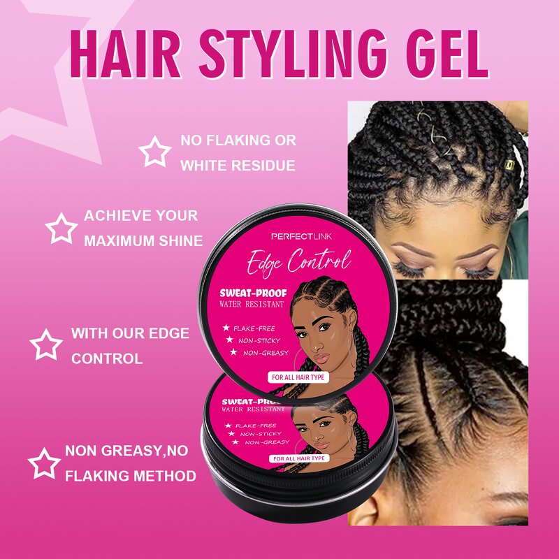 Edge Control Gel Manufacturer - Free Sample Custom Strong Hold Braid Gel