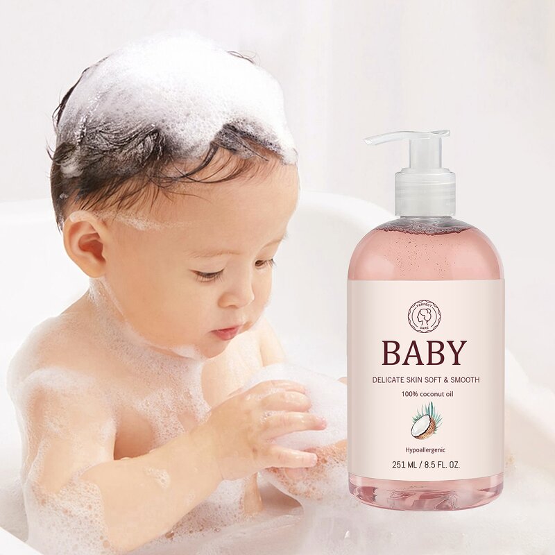 Baby Shampoo Manufacturer - Private Label 100% Natural Coconut Oil Nourishing