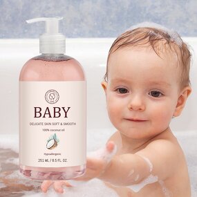 Baby 2 in 1 Wash Manufacturer - Private Label Tear Free Organic Shower Gel