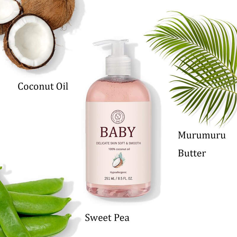 Baby Shampoo Manufacturer - Private Label 100% Natural Coconut Oil Nourishing