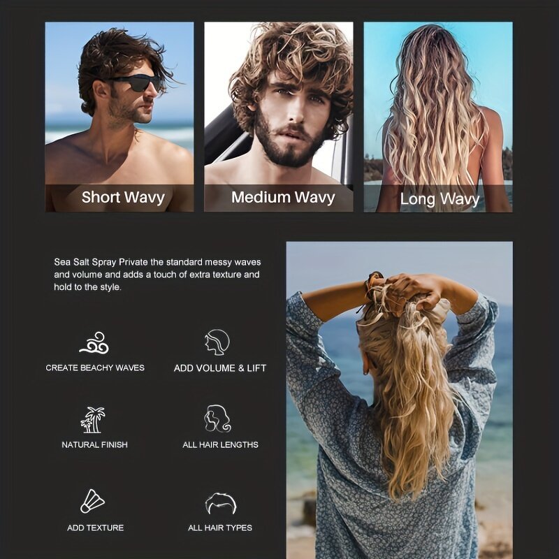 Beach Wave Spray Manufacturer - Salt Texturizing Spray with Vitamin E