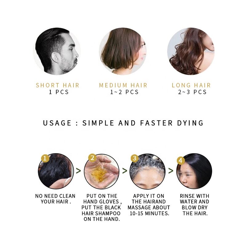 Hair Color Shampoo Manufacturer - In Stock 5 Minute Natural Ginseng Dye