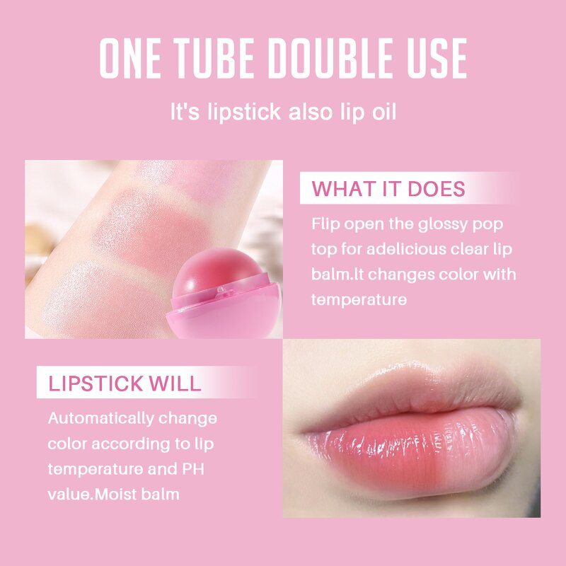 Lip Balm Manufacturer - Cute Panda 2 in 1 Color Changing Oil