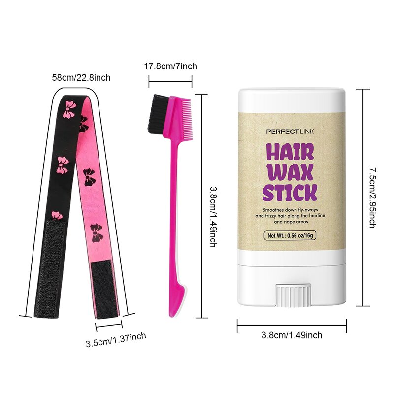 Hair Wax Stick Manufacturer - Wholesale Travel Size Edge Control with Brush