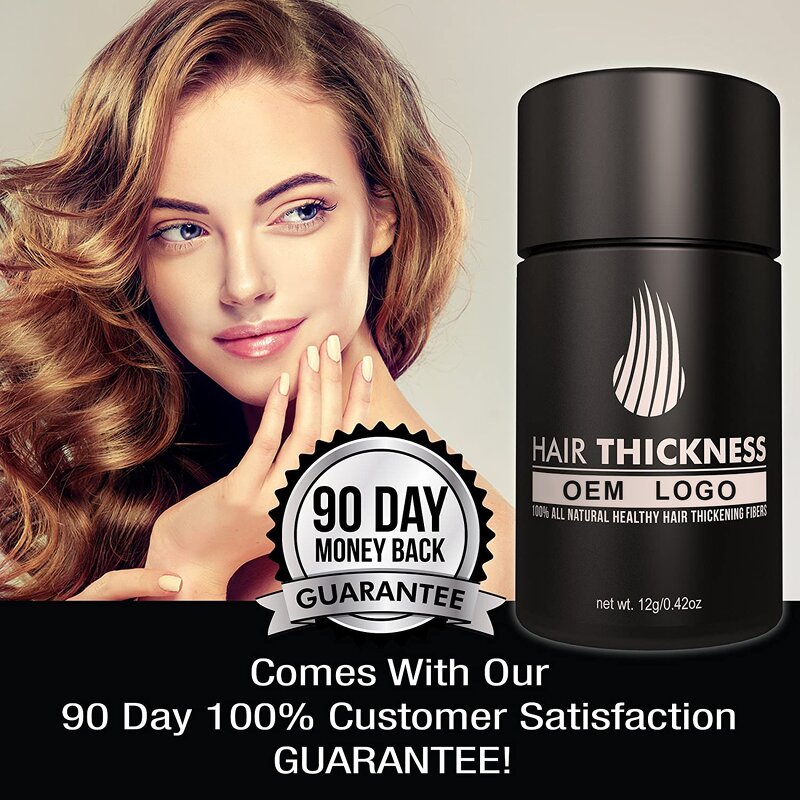 Hair Building Fiber Manufacturer - Custom Logo Organic Keratin Fiber Spray