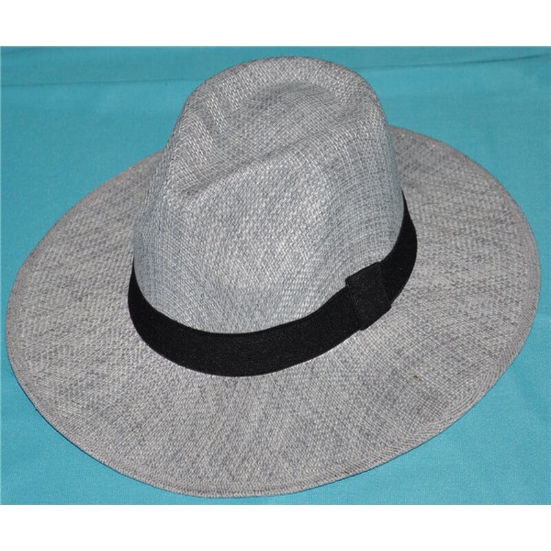 Straw Panama Fedora Factory - OEM Direct Wholesale Unisex Custom Logo Plain Recycled