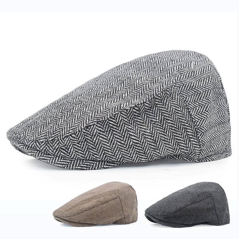 Men's Beret Factory - OEM Custom British Retro Solid Color Embroidered Cap