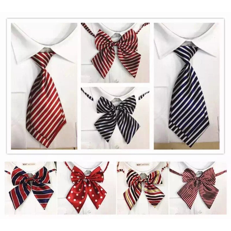 Stripe Bow Tie Factory - OEM Girls Boys Adjustable Strap Snapback Breathable Polyester Custom Color