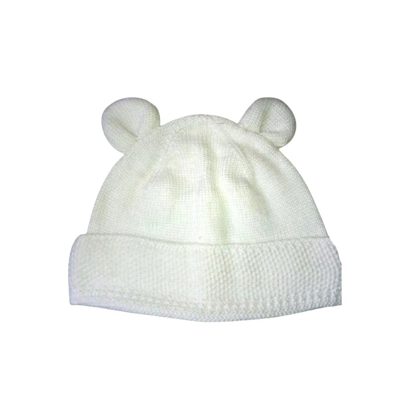 Baby Knit Hats Factory - OEM Wholesale Custom Recycled Stripe Winter Cap Pure Color Thick Kids