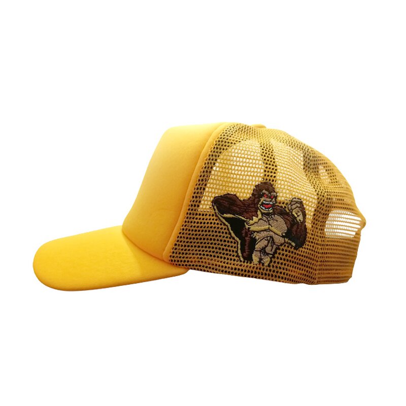 Promotional Tracker Hat Factory - OEM Wholesale Custom Yellow Foam Polyester 3D Embroidery