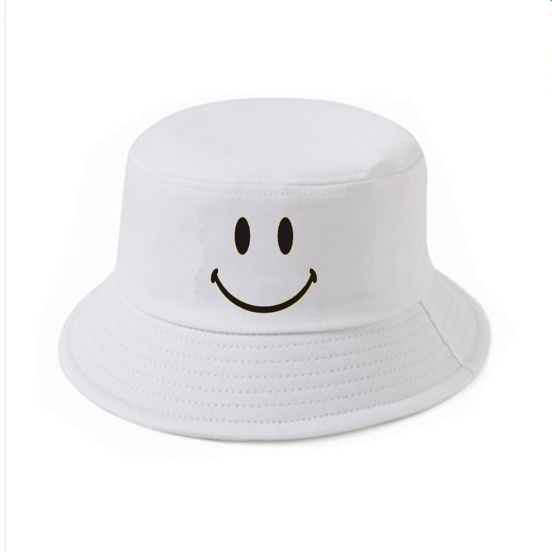 Smile Bucket Hats Factory - OEM Customized Logo Korean Style Recycled Printed 3D Embroidery