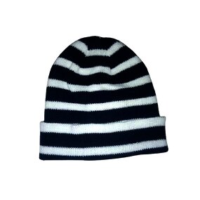 Baby Knit Hats Factory - OEM Wholesale Custom Recycled Stripe Winter Cap Pure Color Thick Kids