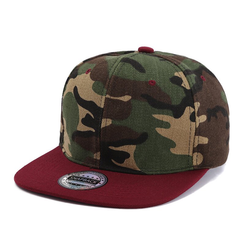 Snapback Caps Factory - OEM Wholesale Customized 6 Panel Vintage Camo Patch Embroidery
