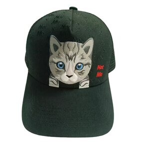 Cat Baseball Hat Factory - OEM New Arrivals Curved Cute 6 Panel Mesh