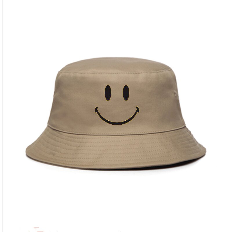 Smile Bucket Hats Factory - OEM Customized Logo Korean Style Recycled Printed 3D Embroidery