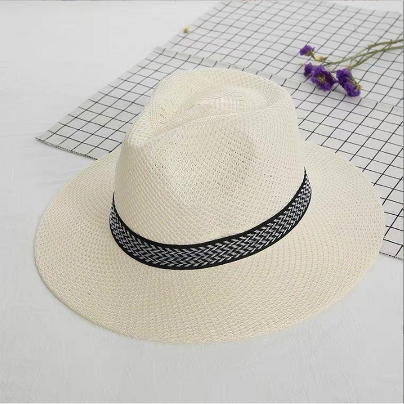 Summer Beach Hat Factory - OEM Elegant Unisex Wide Brim Luxury Flat Top Recycled Straw