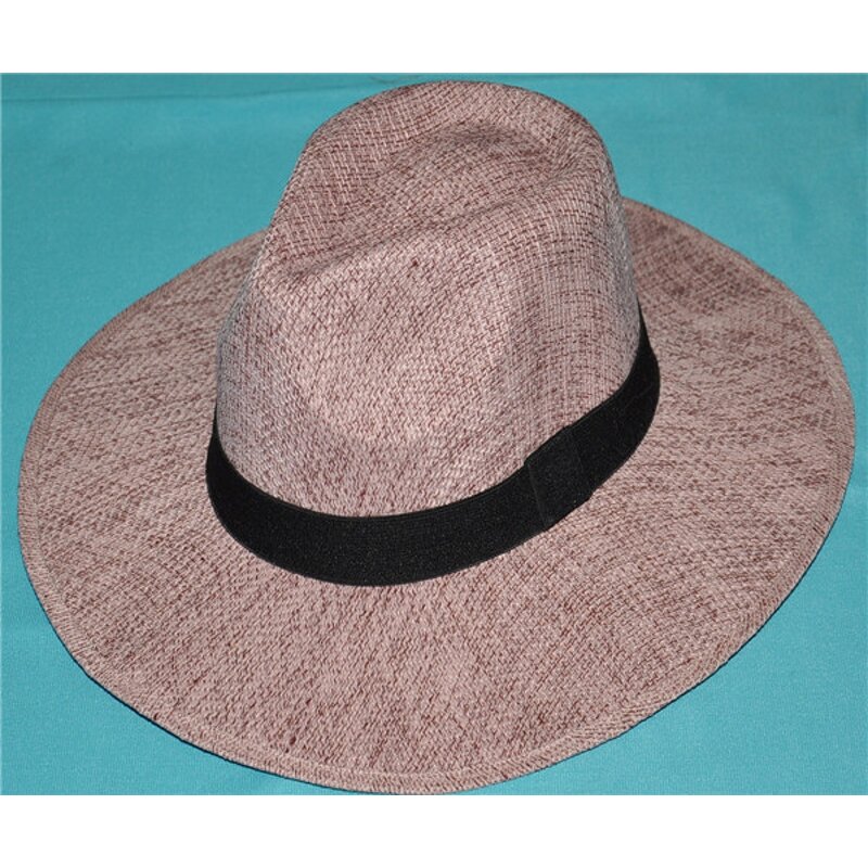 Straw Panama Fedora Factory - OEM Direct Wholesale Unisex Custom Logo Plain Recycled