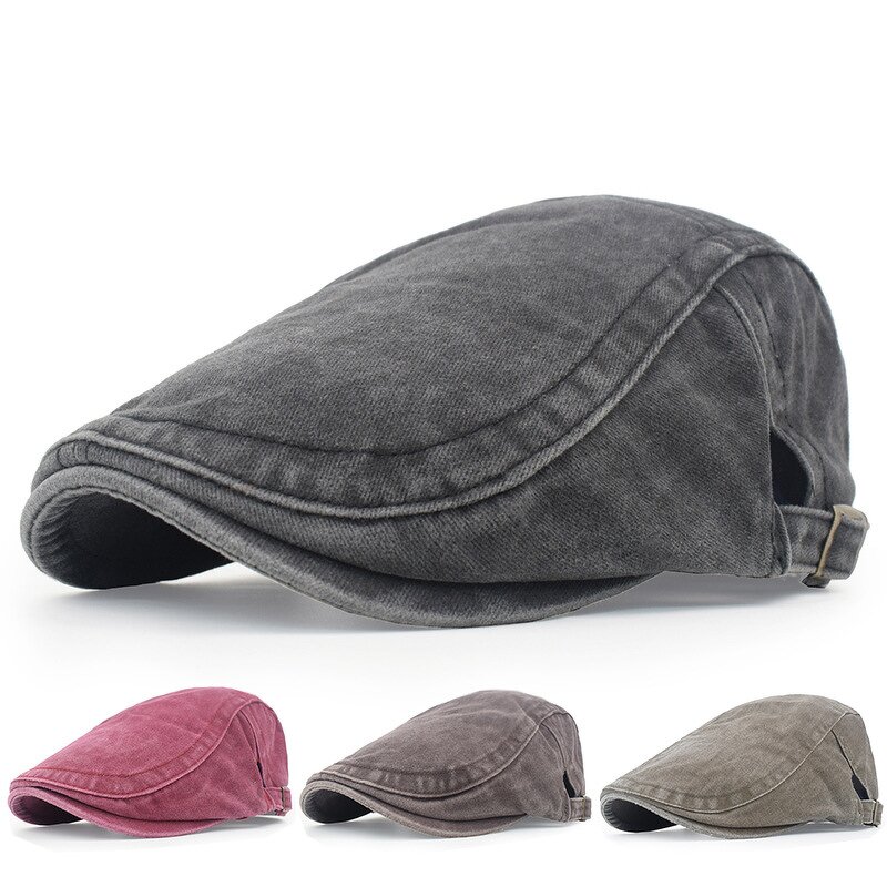 Flat Ivy Hat Factory - OEM Custom Unisex Washed Cotton Embroidered Beret