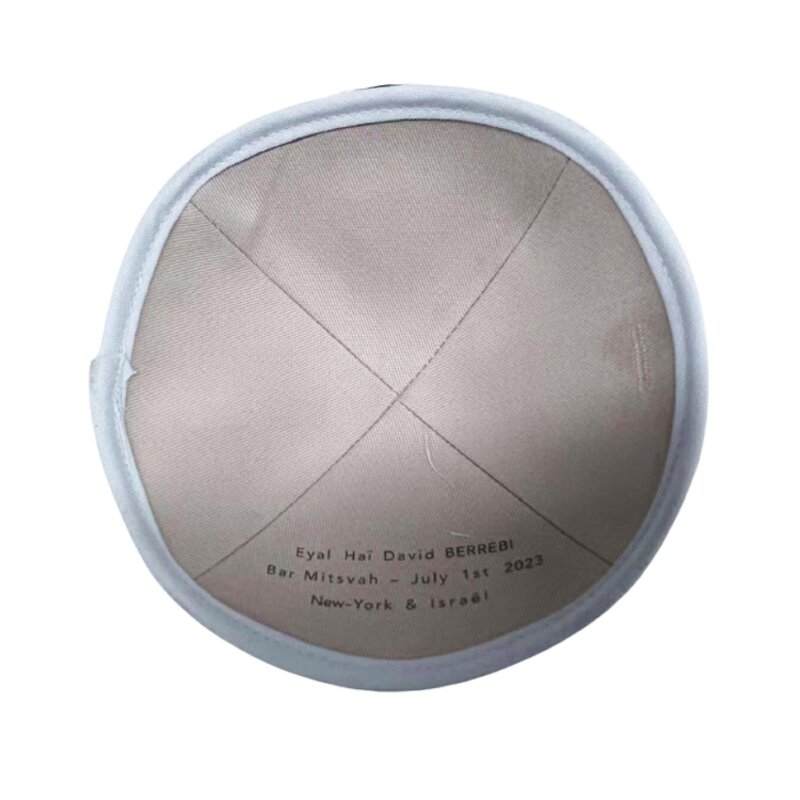 Eco-Friendly Kippot Factory - OEM Wholesale Non-Woven Custom Logo for Weddings 3D Embroidery