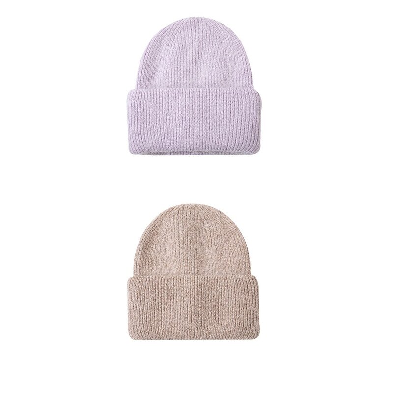 Winter Knitted Hat Factory - OEM Unisex Customized Vintage Embroidered Letter Solid Color Thermal