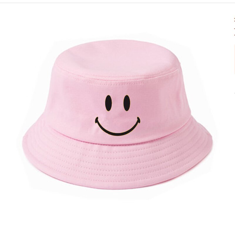 Smile Bucket Hats Factory - OEM Customized Logo Korean Style Recycled Printed 3D Embroidery