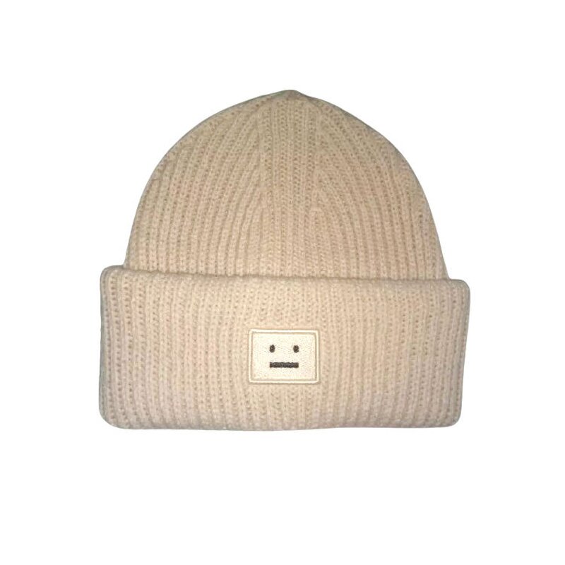 Winter Beanie Factory - OEM Unisex 100% Cotton Common Vintage Ribbed Knit Three-dimensional Embroidery
