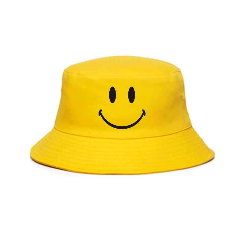 Smile Bucket Hats Factory - OEM Customized Logo Korean Style Recycled Printed 3D Embroidery
