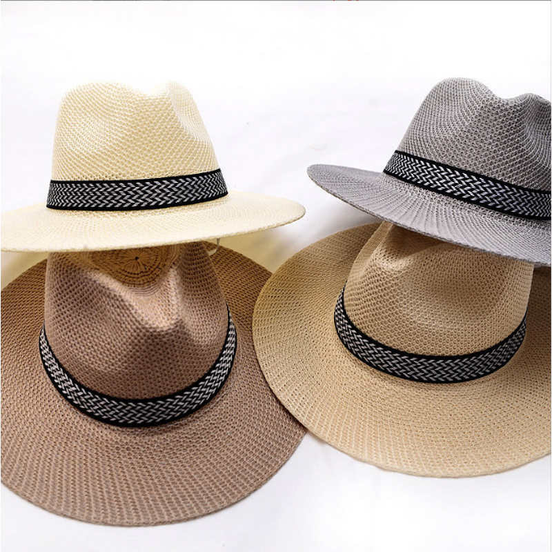 Panama Cap Factory - OEM Customized New Solid Color Sunshade Breathable Women's Wide Brim