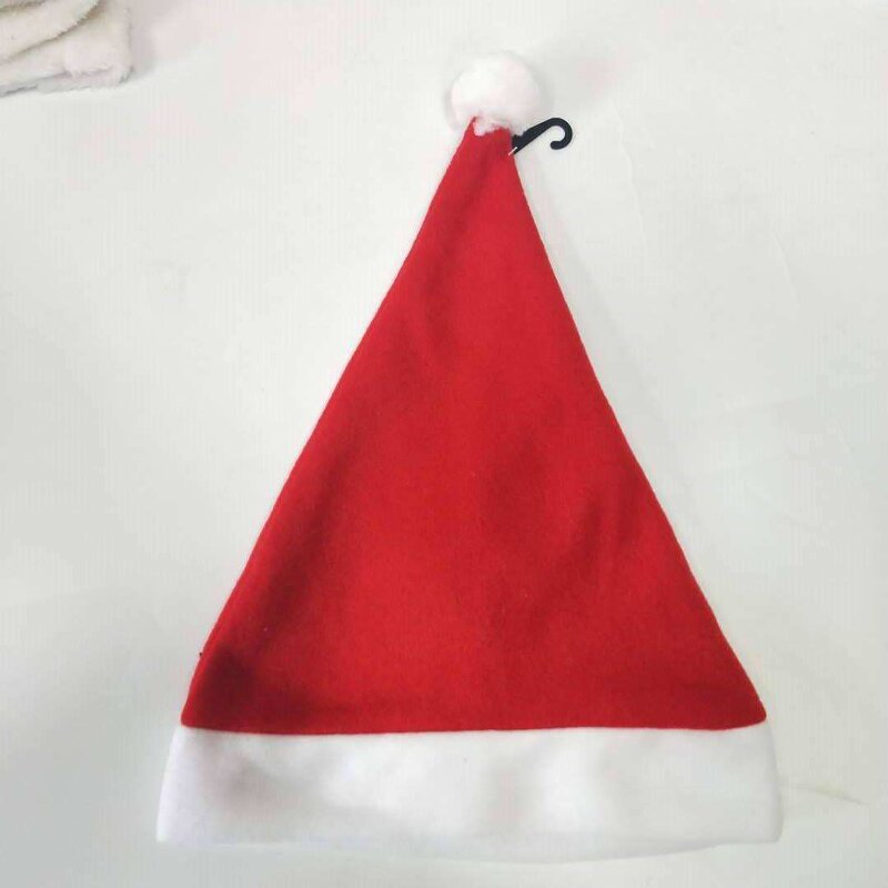 Classic Red Plush Santa Hat Factory - OEM for Adults and Children Cotton New Year Christmas Decoration
