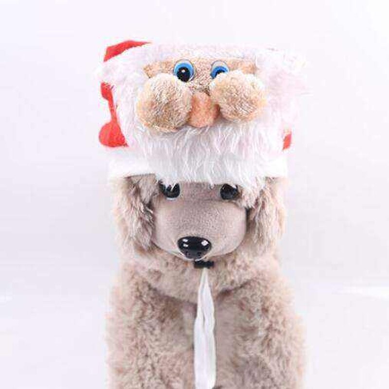 Knit Santa Hat for Pets Factory - OEM Wholesale Cute Winter Puppy Kitten New Year Headwear Christmas