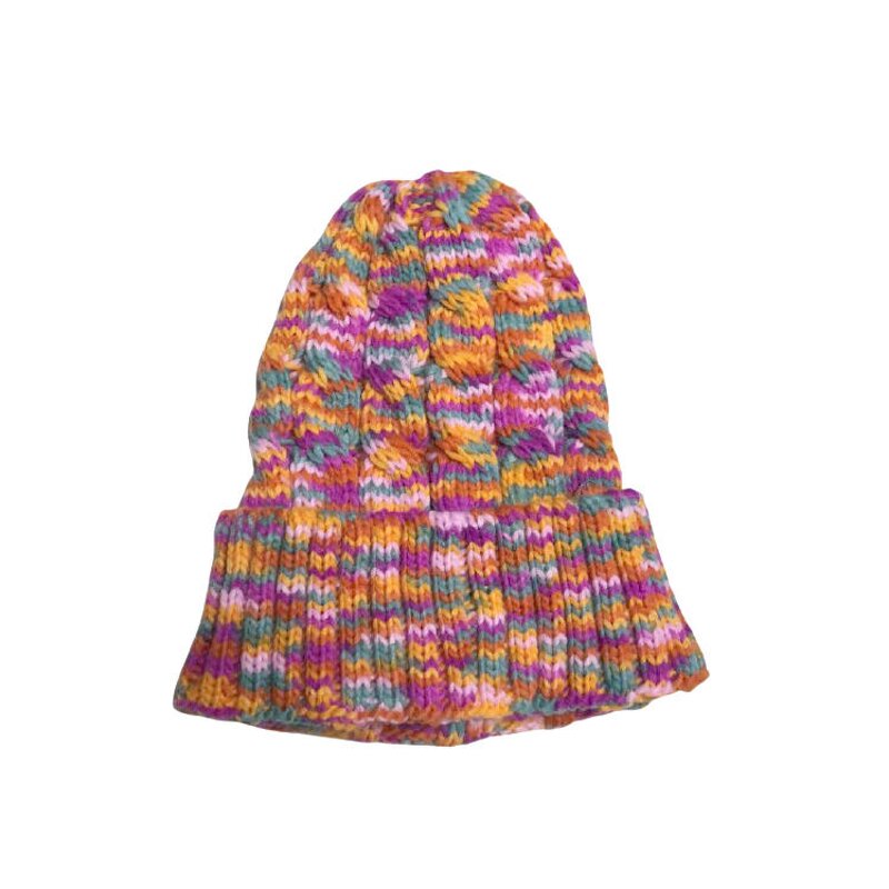 Cotton Recycled Winter Cap Factory - OEM Factory Custom 100% Cotton Stripe Knitted Beanie Hats